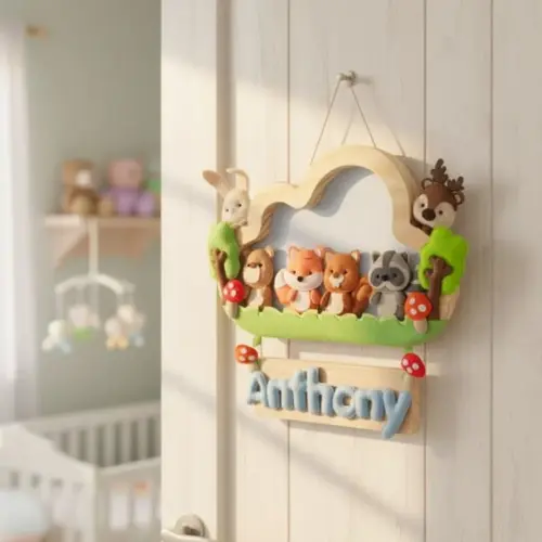 Porta de Maternidade - Floresta Baby