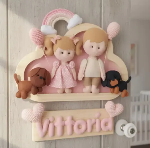 Porta de Maternidade - Irmãos