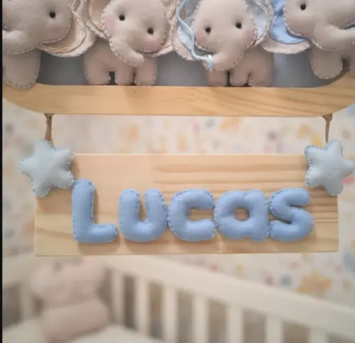 Quadrinho de Maternidade Família Elefantinho ? Personalizado