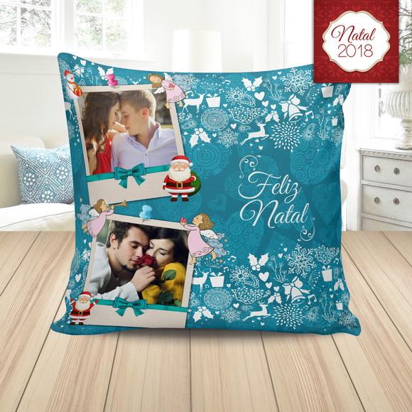 Almofada Natal personalizada com foto Feliz natal