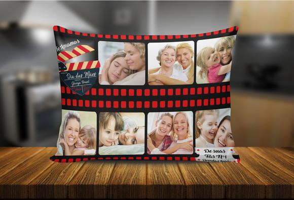 Almofada Mãe personalizado dia das mães com fotos filme