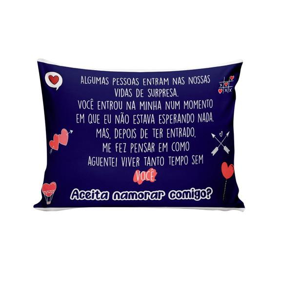 Almofada Personalizada Aceita Namorar Comigo Pedido Namoro