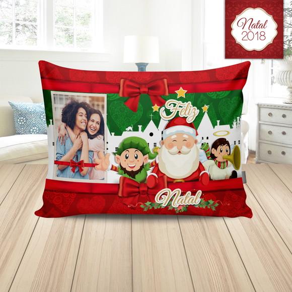 Almofada personalizada com foto Feliz natal