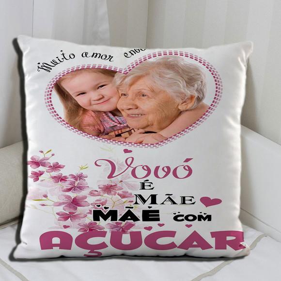 Almofada Vovó é Mãe com Açúcar FOTO
