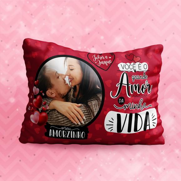 Almofada você é o grande amor da minha vida personalizada