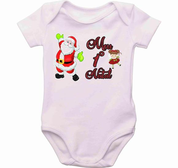 body meu primeiro natal bori natal roupa bebê natal