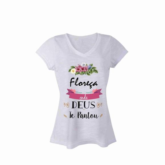baby look floresça onde Deus te plantou Cristã