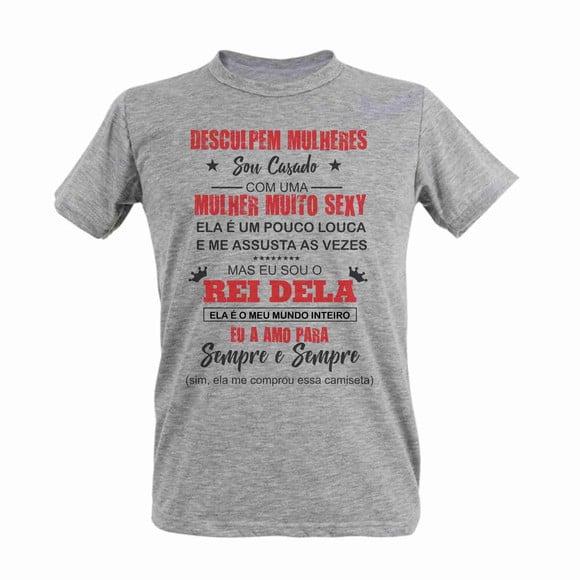 camiseta sou casado Presente para marido