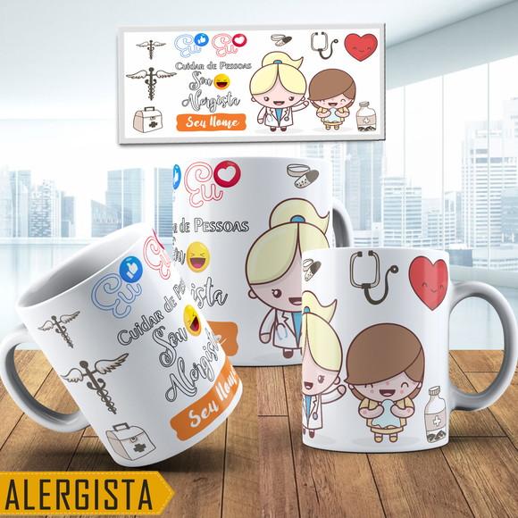Caneca alergista feminina