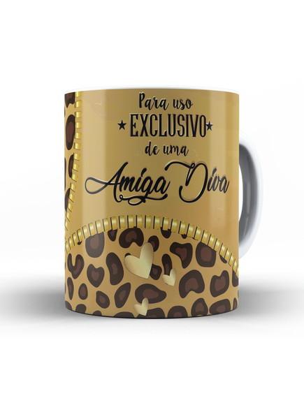 Caneca amiga diva para uso exclusivo amiga diva