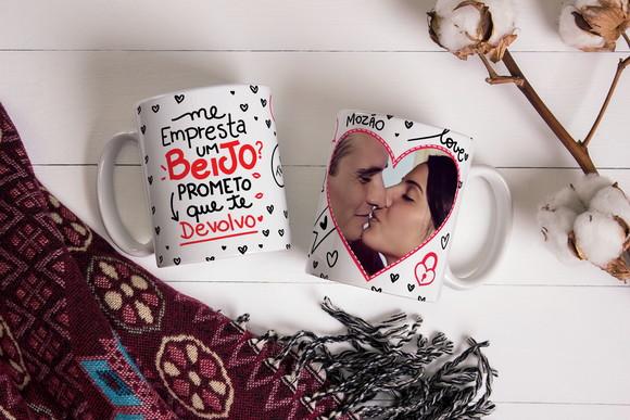 Caneca amor Namorados casal presente seu amor lembrança amor