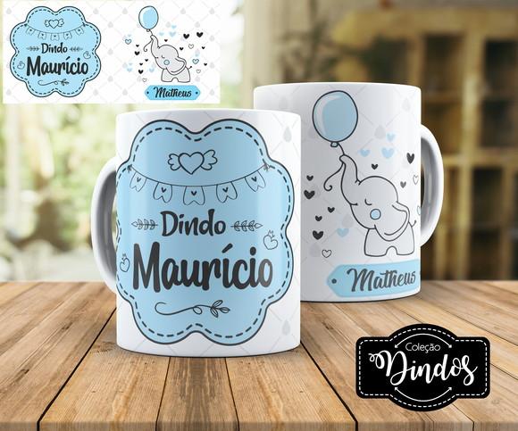 caneca batizado Presente dinda ou dindo convite batismo