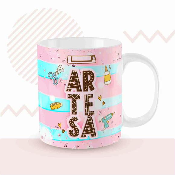 Caneca artesã presente artesã lembrança artesã papelaria