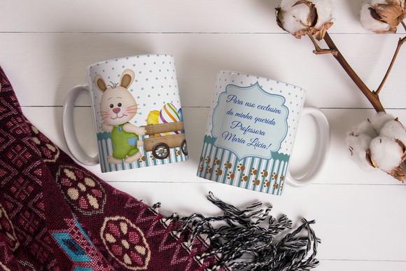 caneca caneca personalizada páscoa professora professor