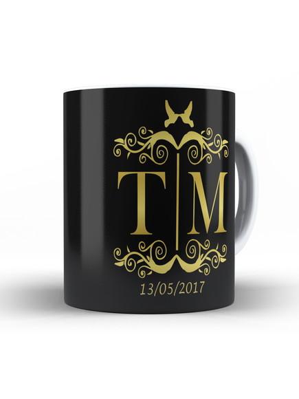 Caneca Convite padrinho de Casamento padrinho terno brasão