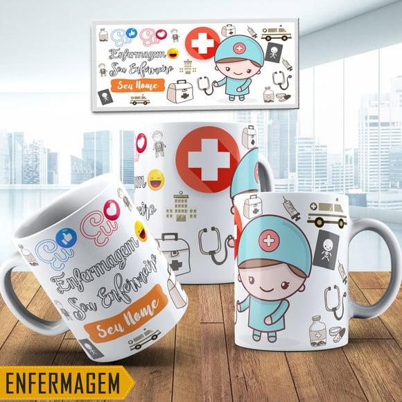 Caneca Enfermagem Enfermeiro lembrança enfermeiro
