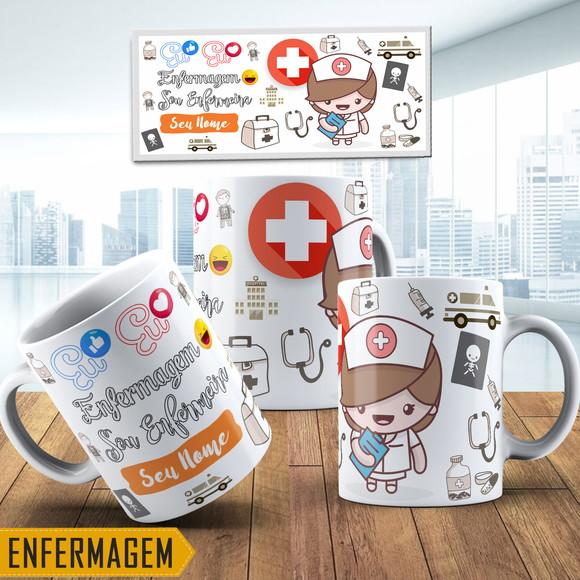 Caneca Enfermeira Enfermagem lembrança enfermeira
