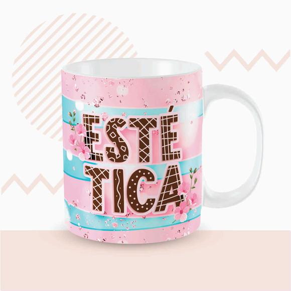 Caneca estética lembrança esteticista