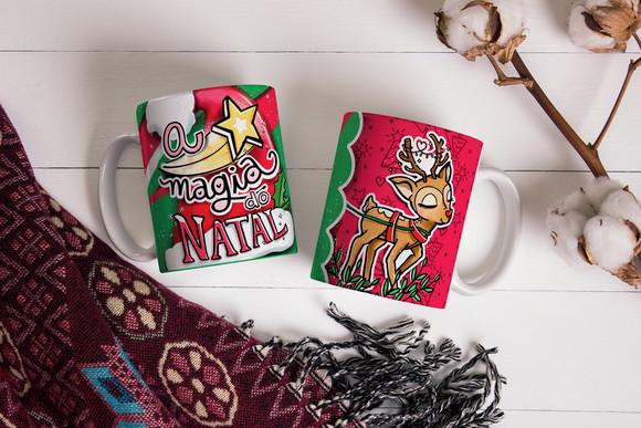 Caneca Feliz Natal a Magia do Natal Presente de Natal