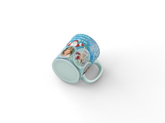 Caneca Feliz natal com fotos Lançamento exclusivo ref 05