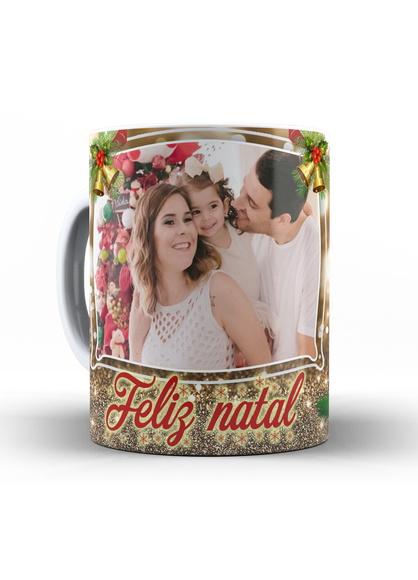 Caneca Feliz natal com fotos Lançamento exclusivo ref 02