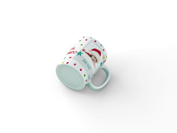 Caneca Feliz natal Dindo com sua foto