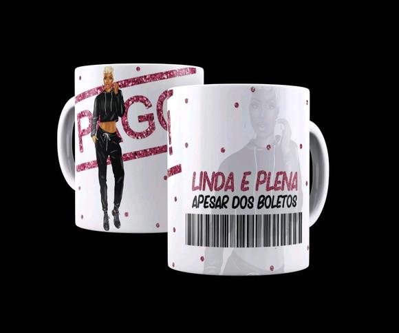 Caneca linda e plena apesar dos boletos