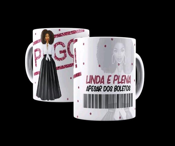 Caneca linda e plena apesar dos boletos