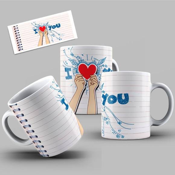Caneca love amor Namorados casal presente seu amor