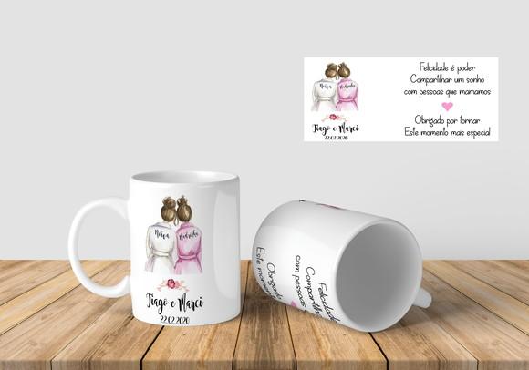Caneca madrinha Casamento lembrança casamento personalizada