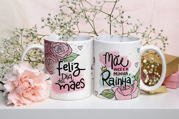 Caneca Mãe lembrança mãe feliz dias mães presente mãe