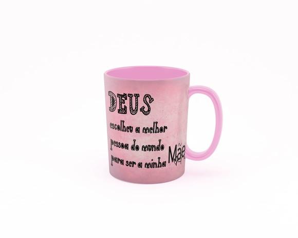 Caneca Mãe personalizada Deus escolheu a melhor mãe