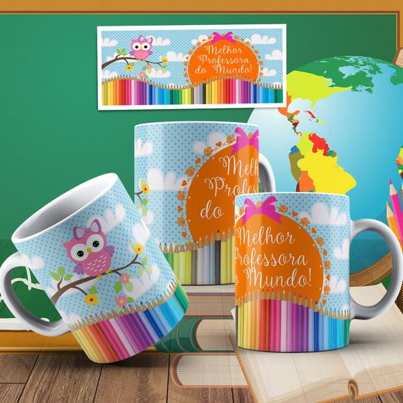 Caneca melhor professora lembrança professora personalizada