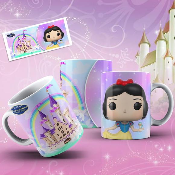 caneca menina princesa funko presente infantil lembrancinha