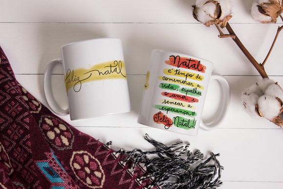 Caneca natal presente natal lembrança natal lembrancinha