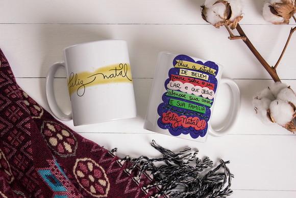 Caneca natal presente natal lembrança natal lembrancinha