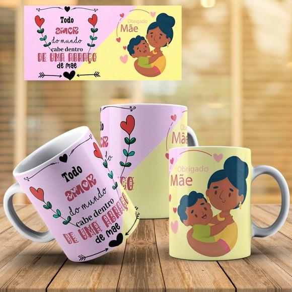 Caneca obrigado por tudo presente dia das mães