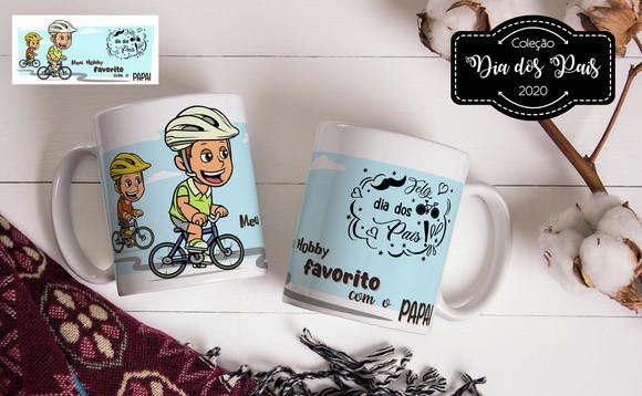 caneca pai ciclista dia dos pais presente lembrança papai