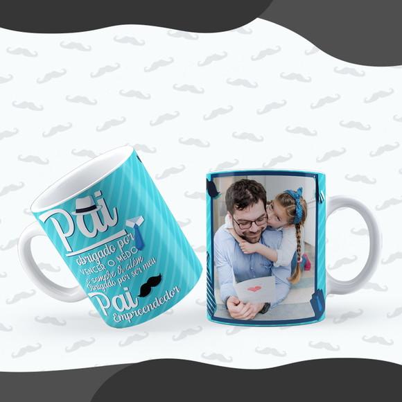 Caneca Pai Dia dos Pais Presente Personalizado com Foto