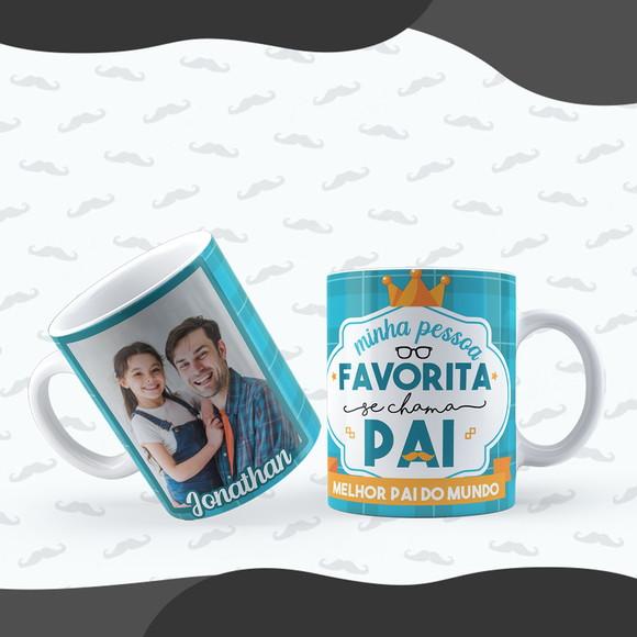 Caneca Pai Minha Pessoa Favorita Personalizada com Foto