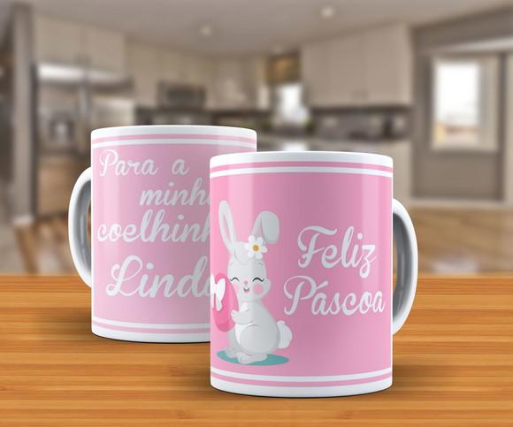 Caneca para Minha Coelhinha Linda Páscoa Fofo