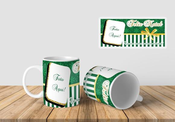 Caneca personalizada com foto Feliz Natal