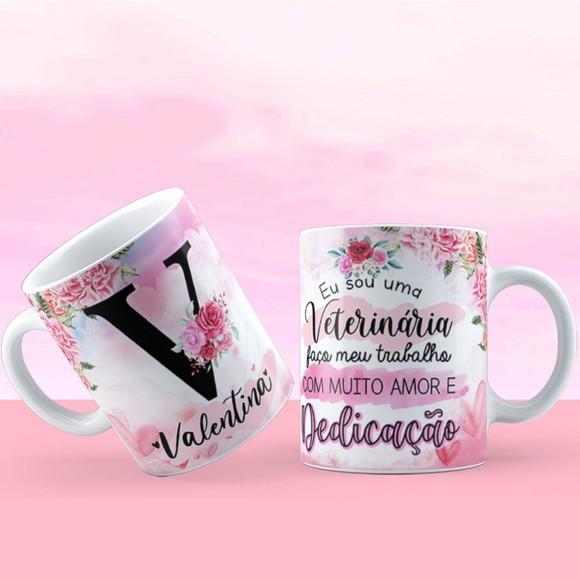Caneca Personalizada com Nome Veterinária