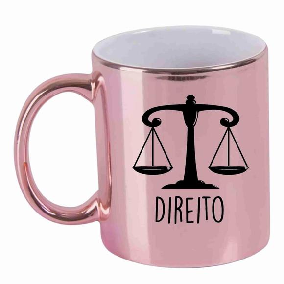 Caneca Personalizada cromada metalizada espelhada direito