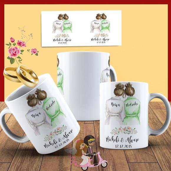 Caneca personalizada madrinha Casamento lembrança casamento