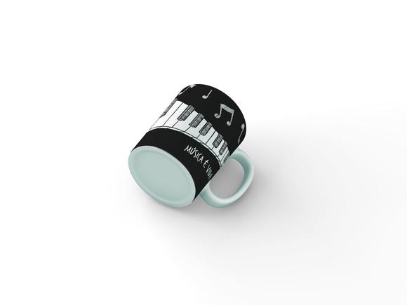 Caneca Personalizada Musica Musica é vida
