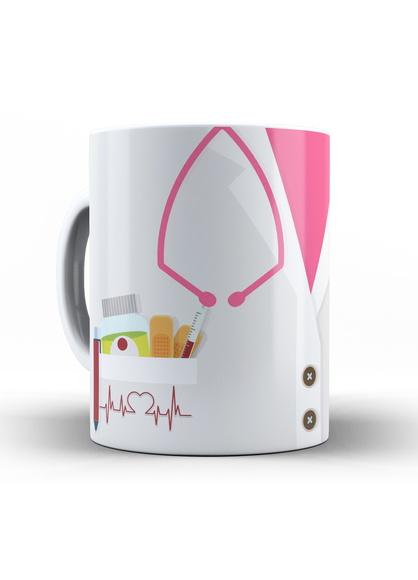 Caneca Personalizada Médica Doutora Rosa Medicina Médica