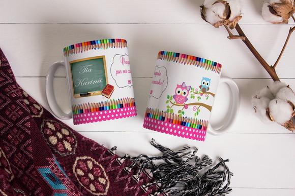 Caneca Professora Escola Bíblica Lembrança Evangélica