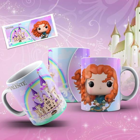 caneca princesa funko presente infantil lembrancinha criança