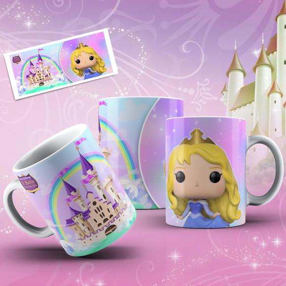 caneca princesa funko presente infantil lembrancinha criança